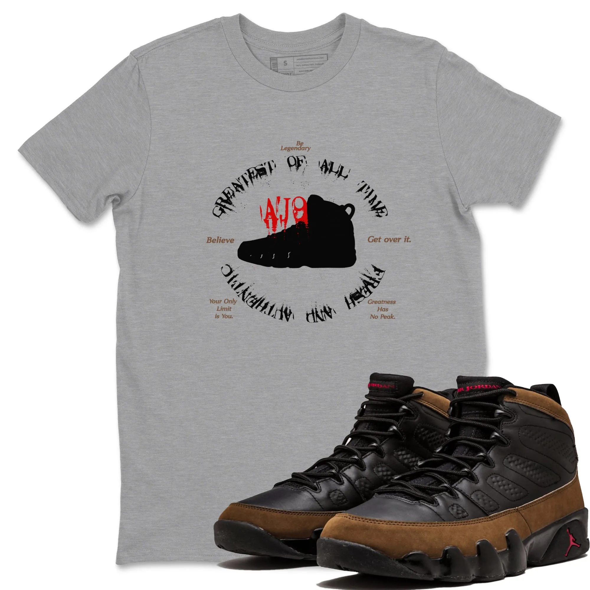- Flexible 9 SNRT Goat Sneaker Jordan Bold Kick Olive Air Tees