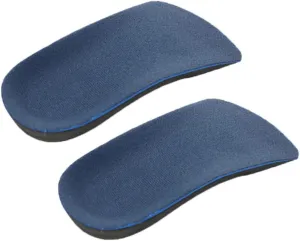 1Pair Cushion Arch Support Insoles for Foot Pads with Massage Design for Plantar Relief S Blue and Black for Sports Shoes