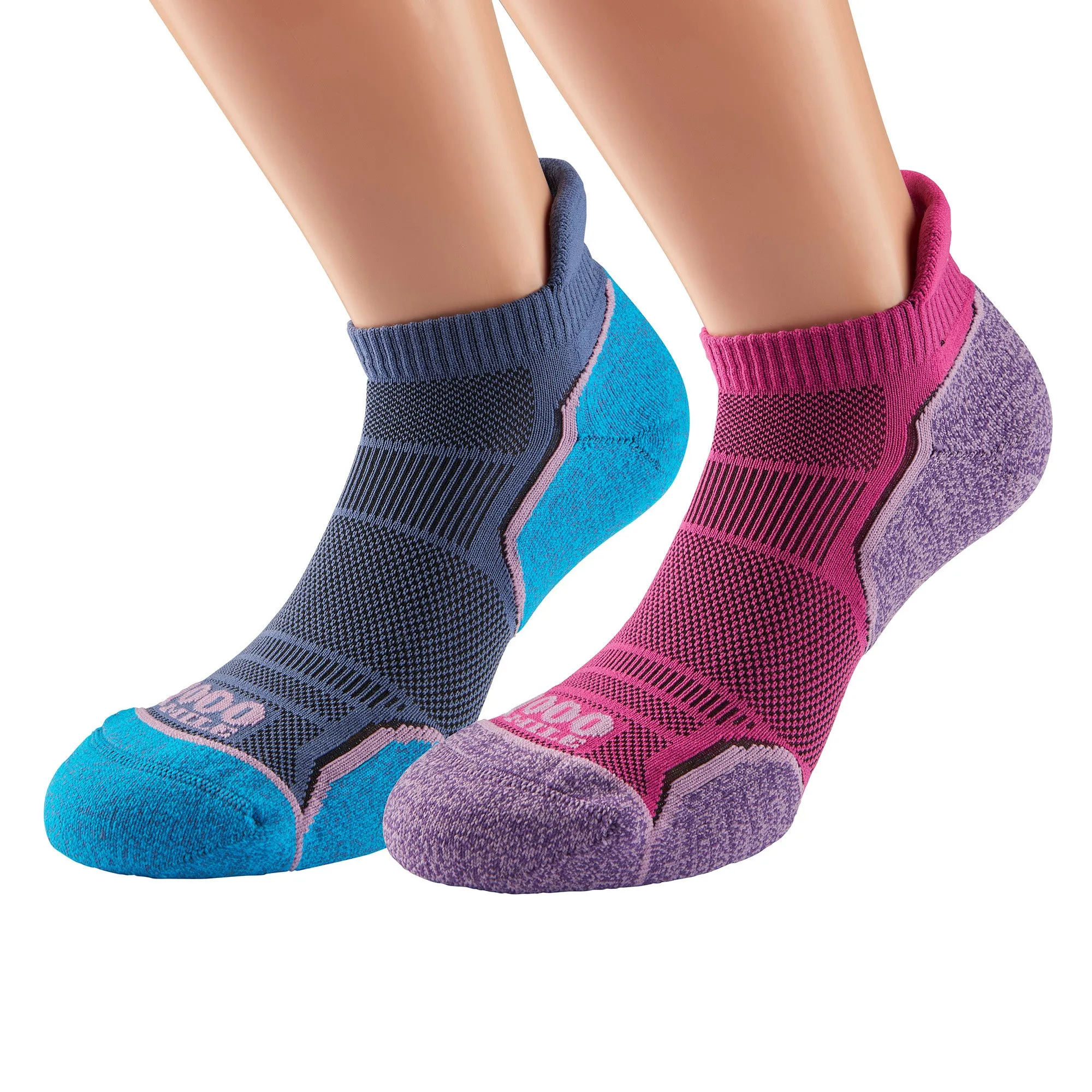 2 Pack Ladies Single Layer Running Ankle Socks