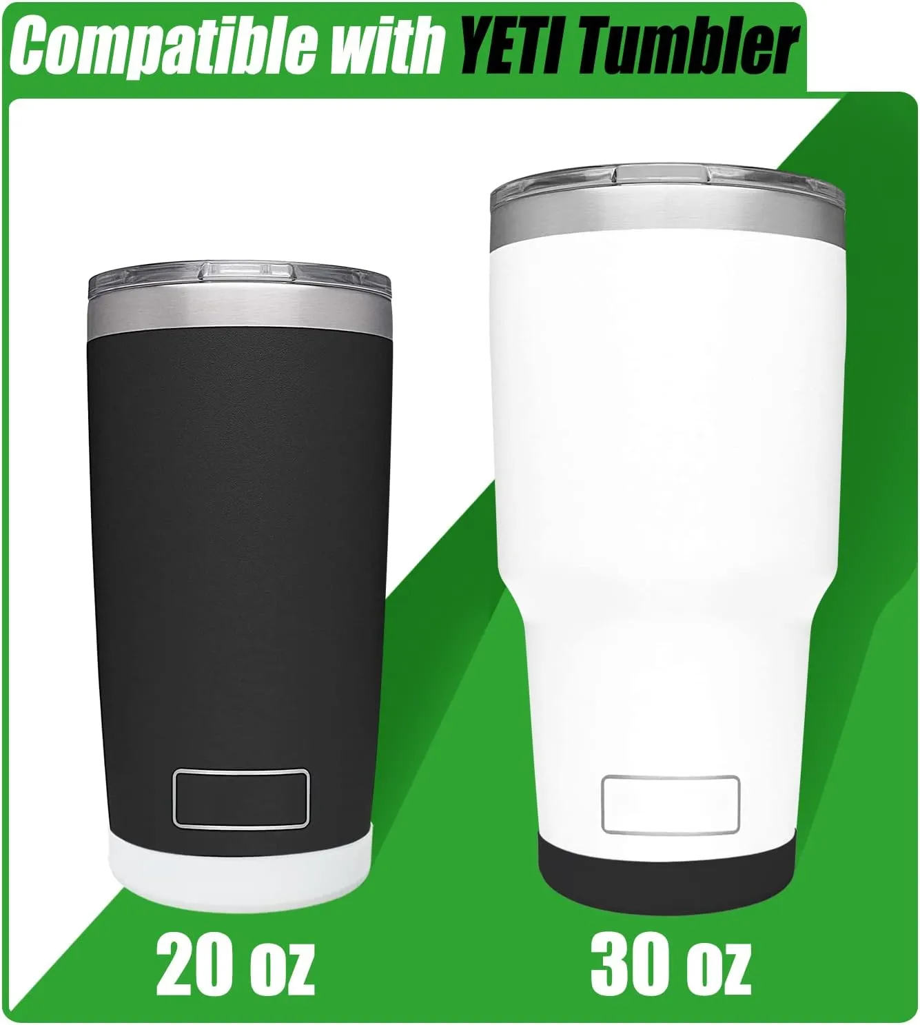 2 PCS Silicone Boot Sleeve for YETI Tumbler 20 oz 30 oz - Safer Protection and Less Noise Accessories for Tervis Tumbler Coffee Mug Cup 30 oz 20oz - Dishwasher Safe