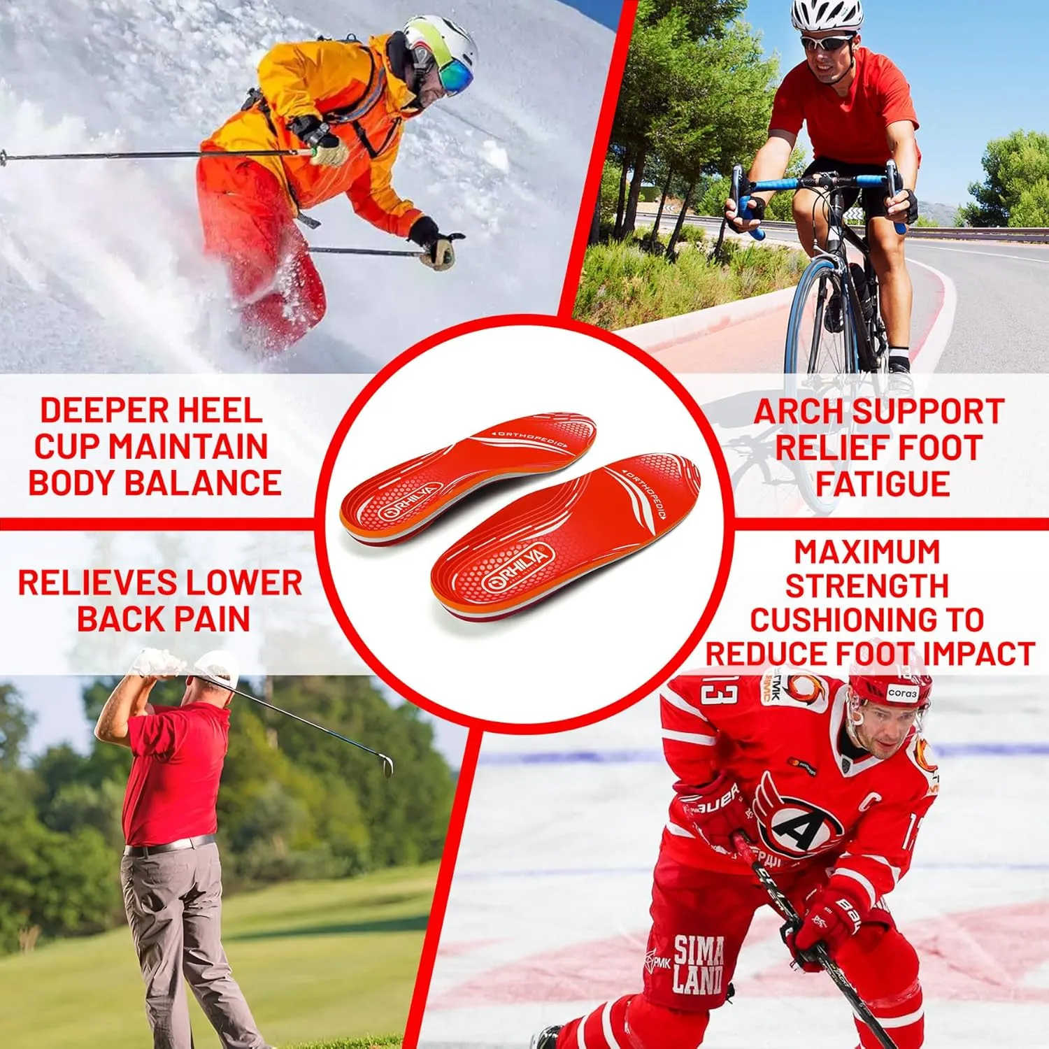 220lbs  Plantar Fasciitis Relief Foot Pain Arch Support Insert Orthotics Insole, Women Men Shoe Inserts Standing All Day, Comfort Cushion Work Boot Insole Flat Feet Heel Spur Size 11, 295MM