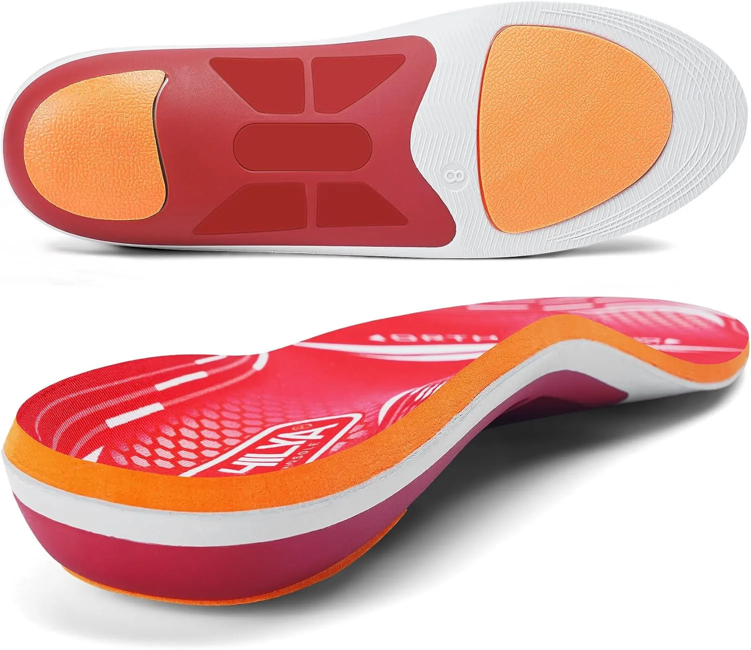 220lbs  Plantar Fasciitis Relief Foot Pain Arch Support Insert Orthotics Insole, Women Men Shoe Inserts Standing All Day, Comfort Cushion Work Boot Insole Flat Feet Heel Spur Size 11, 295MM