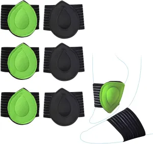 3 Pairs Adjustable Foot Arch Support Pads for Plantar Fasciitis, Heel Spurs, Flat Foot Pain Arch Support Brace with Cushioned Compression Sleeves Plantar Fasciitis Brace (01-Green)