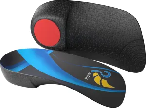 3/4 Arch Support Insoles for Women/Men, QBK Orthotics Shoe Insoles High Arch Supports Shoe Insoles for Plantar Fasciitis, Flat Feet, Over-Pronation, Relief Heel Spur Pain，L