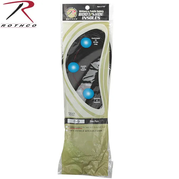 7187 ROTHCO MILITARY/PUBLIC SAFETY INSOLES - BLACK