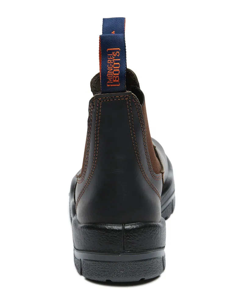 916030-Oil Kip Non-Safety V-Cut Elastic Sided Boot-CLARET