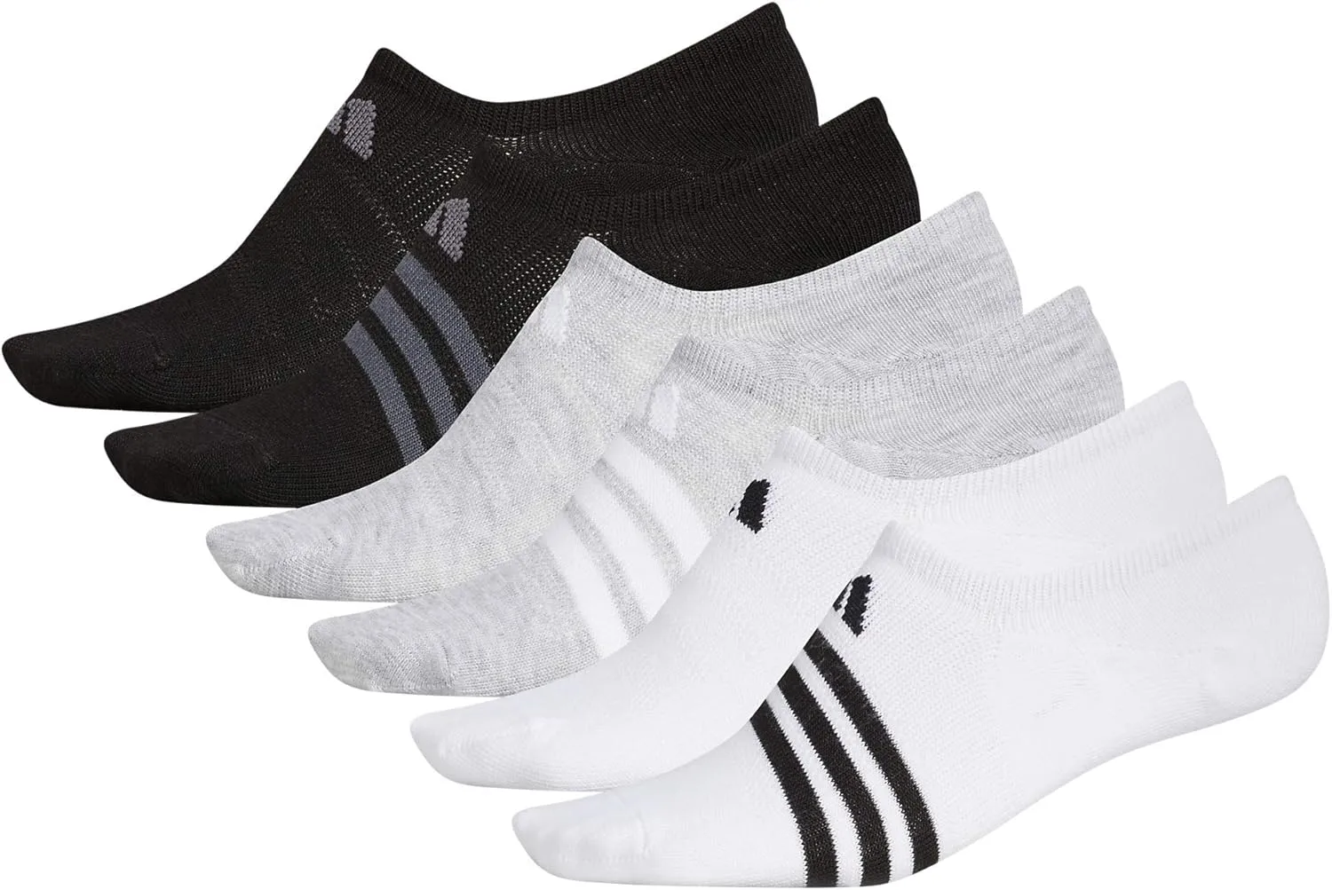 adidas Women's Superlite Super No Show Socks (6 Pairs)