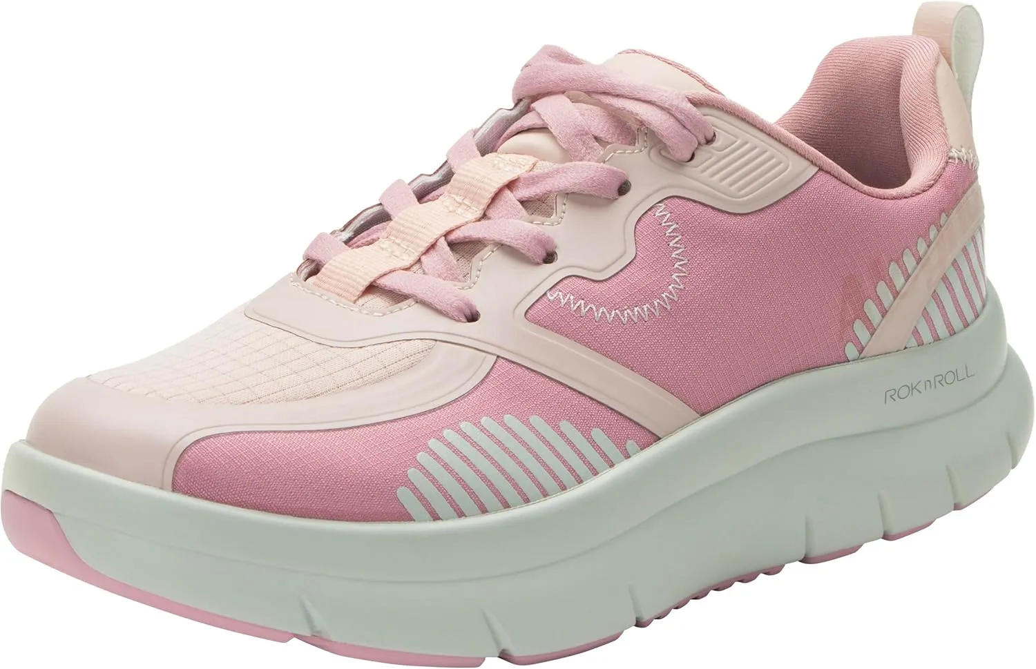 Alegria Women's Solstyce - Rok N Roll - Energizing Support for Effortless Movement - Slip-Resistant with Arch Support - Athletic Sneaker - Walking Shoes