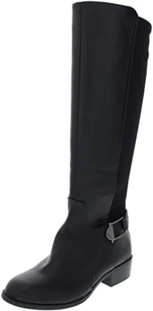 Alfani Womens Kallumm Almond Toe Knee High Fashion Boots, Black, Size 5.5