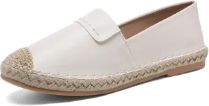 Altxic Women's Cap-Toe Classic Comfortable Slip on Lightweight Casual Espadrilles Loafer Flat