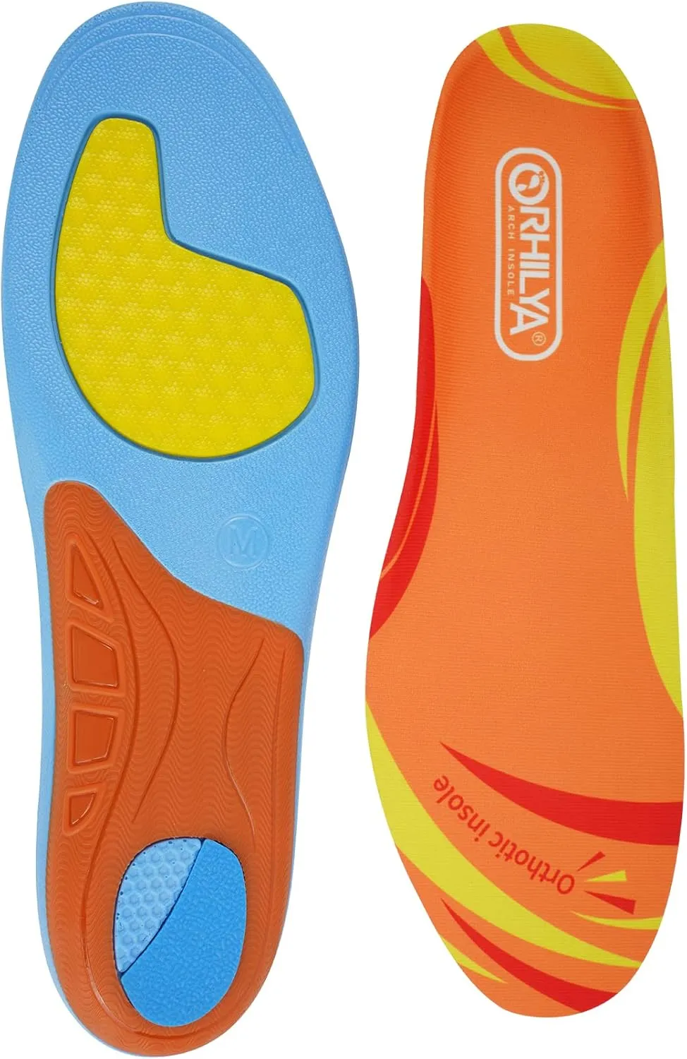 Arch Support Insert Plantar Fasciitis Pain Relief Heel Spur Orthopedic Insole Men Women, Flat Feet Comfort Gel Work Boot Shoe Orthotic Insert Long Time Standing, XL