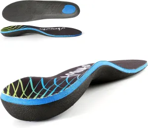 Arch Support Inserts for Plantar Fasciitis Relief Insoles for Men Women Orthotics of Flat Feet High Arch Heel Pain Relief Shoe Inserts (Men 10-10.5 | Women 12-12.5, Black)