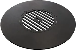 ARTEFLAME Flat Top Griddle for Green Egg. Grill Grate Replacement Insert With Center Grill Grate Accessory for Gourmet Outdoor Cooking (18 1/8"Ø, Fits Kamado Classic Joe With Flexible Cooking Rack)