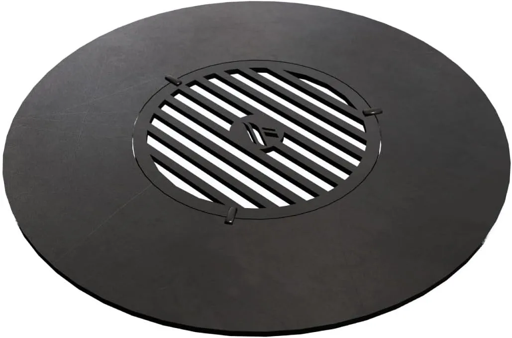 ARTEFLAME Flat Top Griddle for Green Egg. Grill Grate Replacement Insert With Center Grill Grate Accessory for Gourmet Outdoor Cooking (18 1/8"Ø, Fits Kamado Classic Joe With Flexible Cooking Rack)
