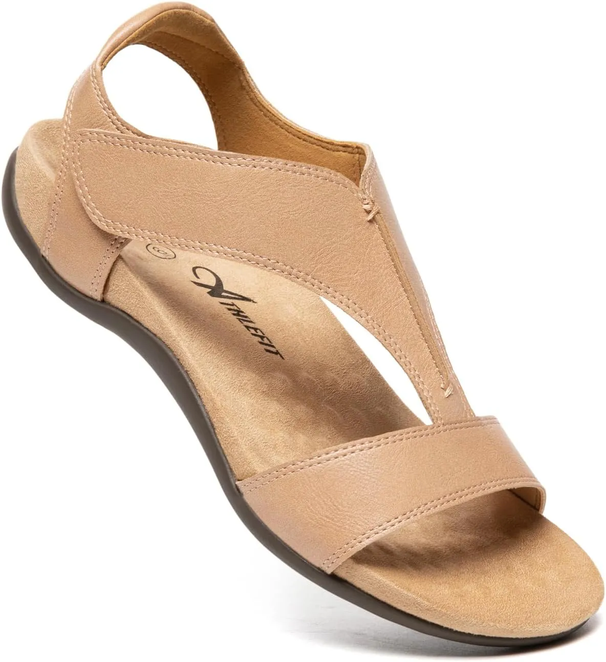 Athlefit Orthopedic Sandals for Women Comfortable Beach Orthotic Sandals with Arch Support