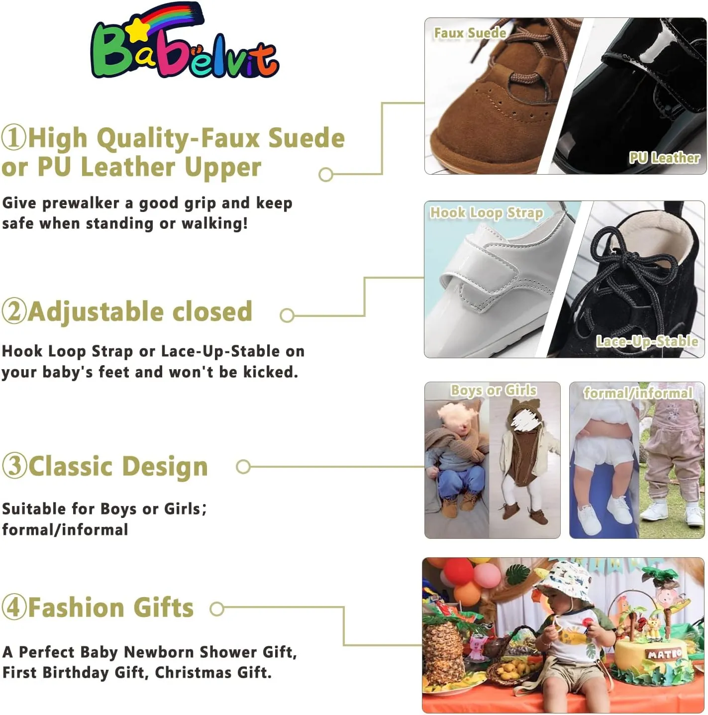Babelvit Baby Boy Girl Soft Sole Canvas Sneakers Sparkle High Top Lace Up Infant Unisex Ankle Shoes Boots Toddler Newborn Prewalker First Baby Walking Crib Shoes