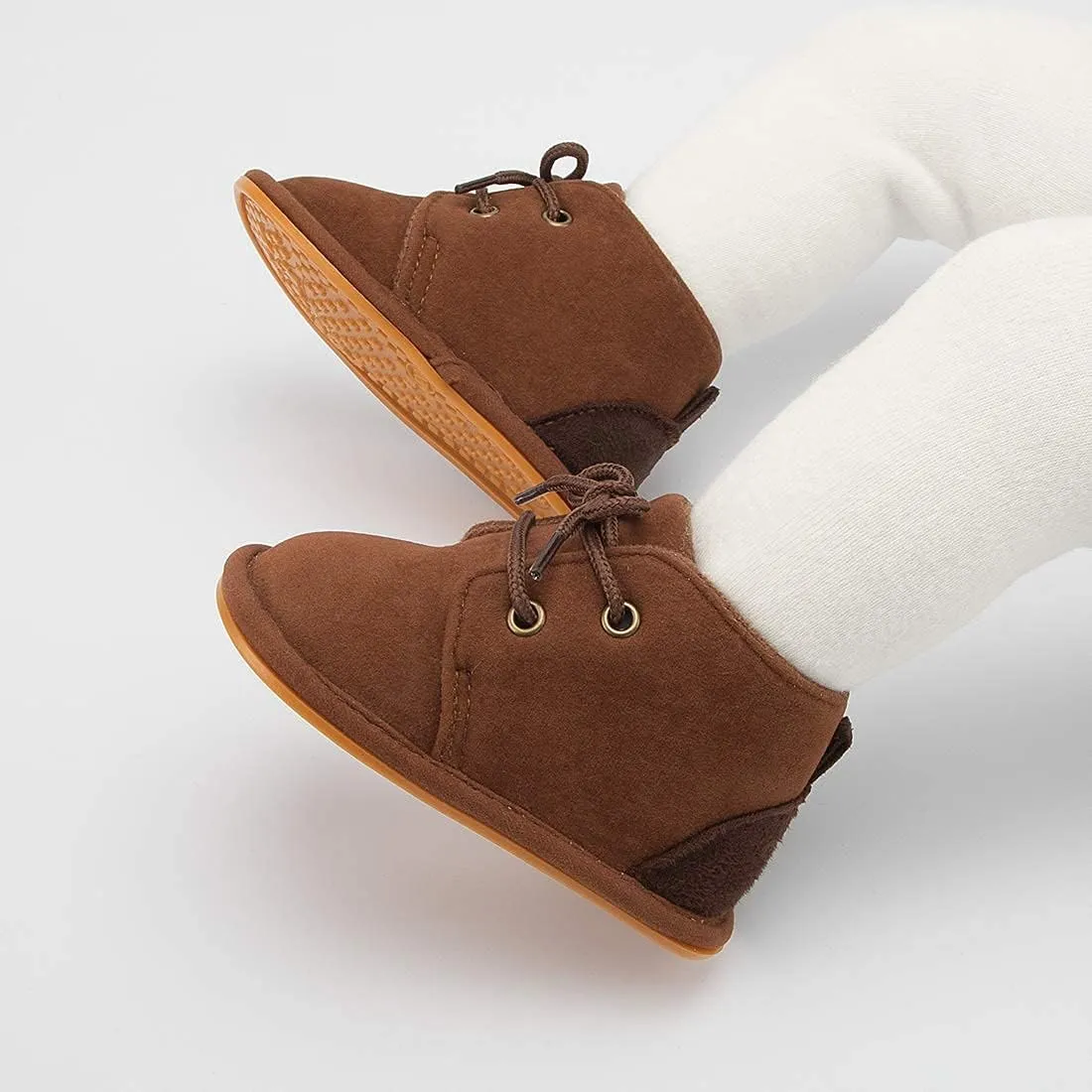 Babelvit Baby Boy Girl Soft Sole Canvas Sneakers Sparkle High Top Lace Up Infant Unisex Ankle Shoes Boots Toddler Newborn Prewalker First Baby Walking Crib Shoes