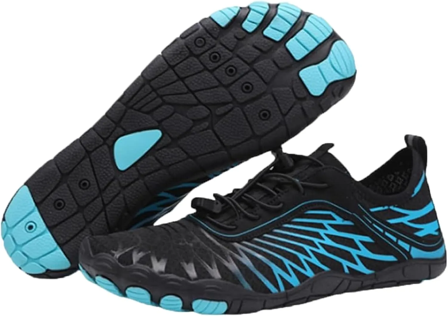 Barefoot Shoes Women, Men, Unisex - Athletic Water Shoes, Black, US Women's Sizes