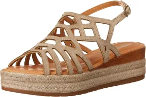 Bella Vita Made in Italy Women's Zip-Italy Platform Sandal Flat