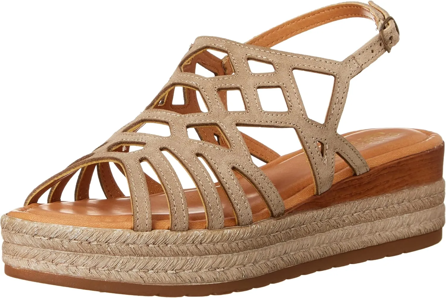 Bella Vita Made in Italy Women's Zip-Italy Platform Sandal Flat
