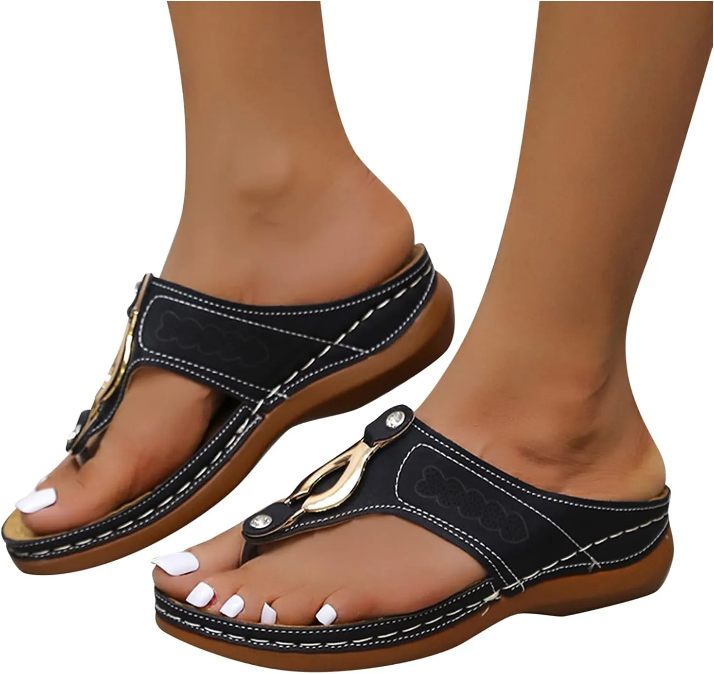 Best Slip On Walking Shoes for Women with Arch Support Womens Black Flats Orthopedic Comfort Wedge Sandals for Women Recovery Sandals Women Leather Sandals for Women Dressy Sandals Women with Heels