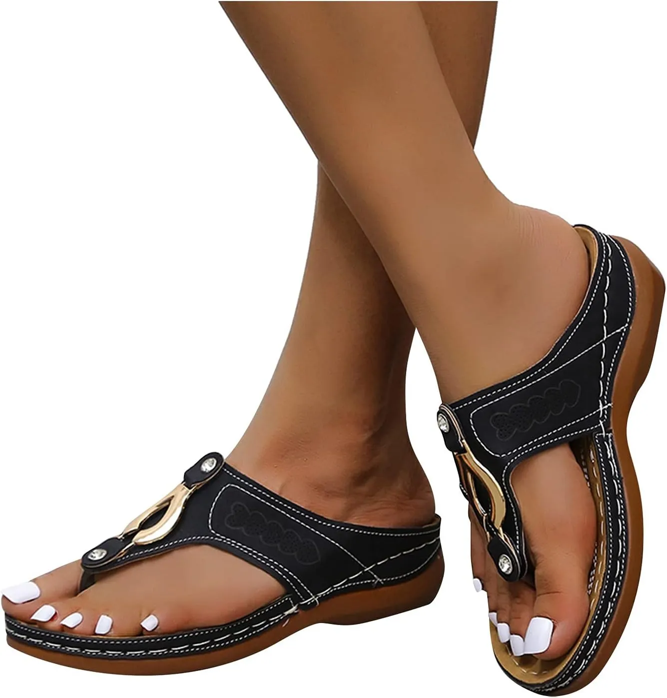 Best Slip On Walking Shoes for Women with Arch Support Womens Black Flats Orthopedic Comfort Wedge Sandals for Women Recovery Sandals Women Leather Sandals for Women Dressy Sandals Women with Heels