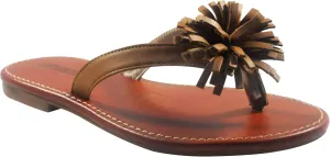 ,Big Girls Caramel Sandal, Leather Shoes, Pompi 3.5M