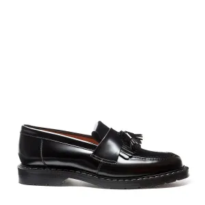 Black Hi-Shine Tassel Loafer