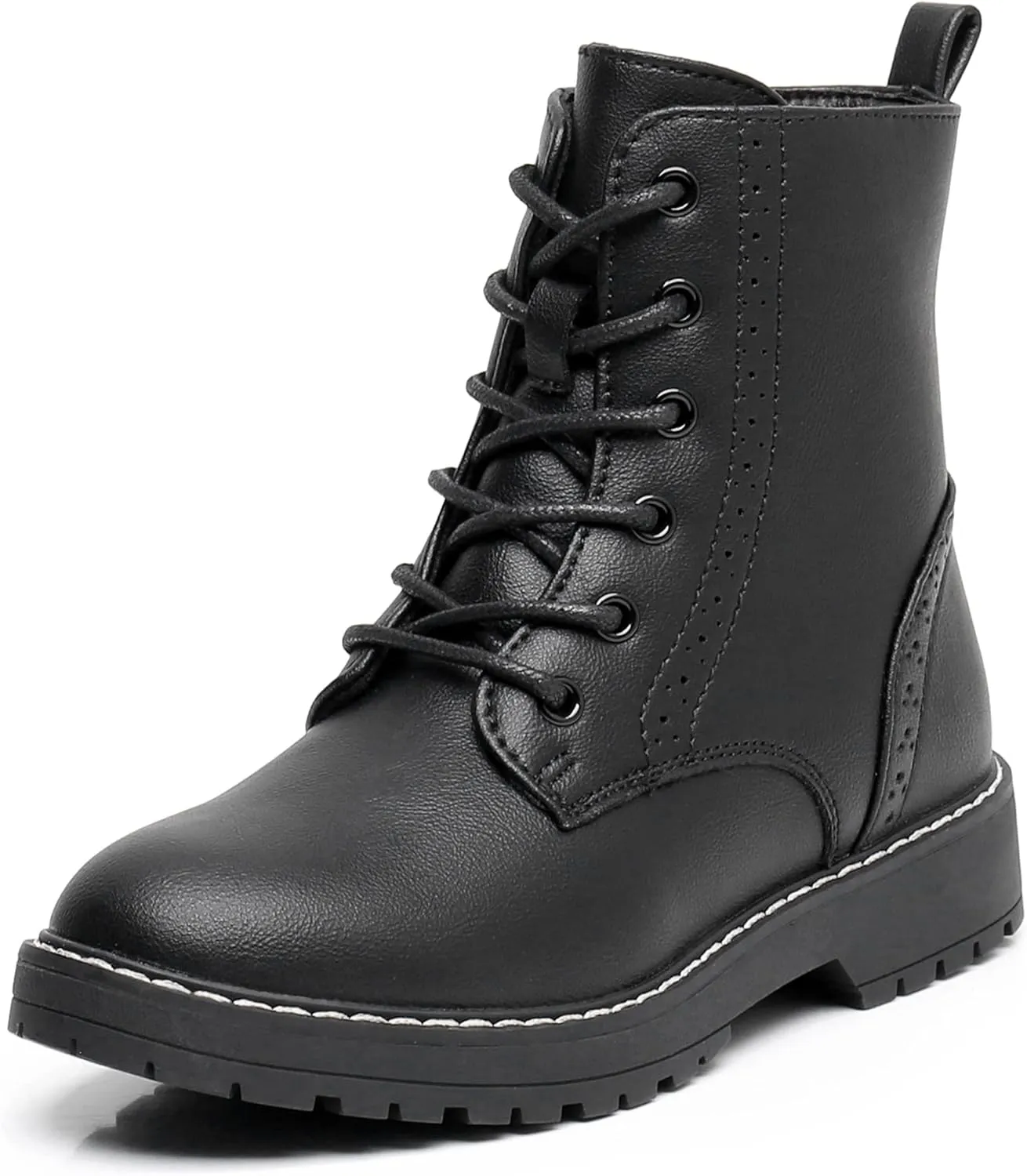 Blikcon Kids Girls Combat Ankle Boots Lace up Inner Zipper Fashion Booties (Little Kid/Big Kid)…