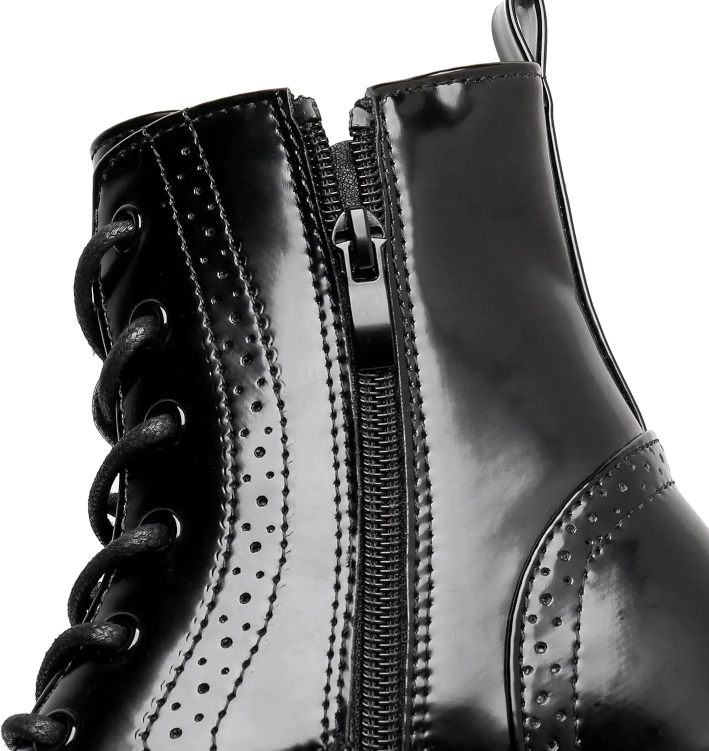Blikcon Kids Girls Combat Ankle Boots Lace up Inner Zipper Fashion Booties (Little Kid/Big Kid)…