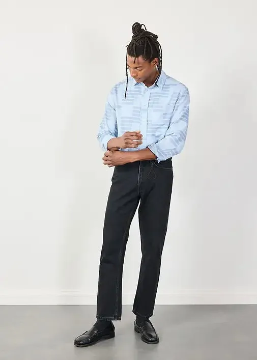 Block Patch Pearce Shirt — BLUE