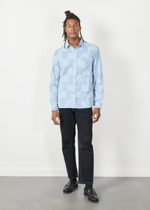 Block Patch Pearce Shirt — BLUE