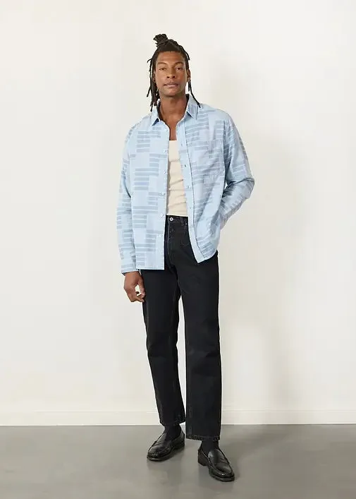 Block Patch Pearce Shirt — BLUE