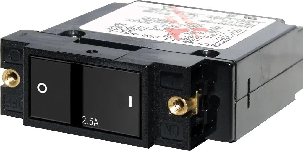 Blue Sea Systems 7399 A-Series Flat Rocker Circuit Breaker - Single Pole