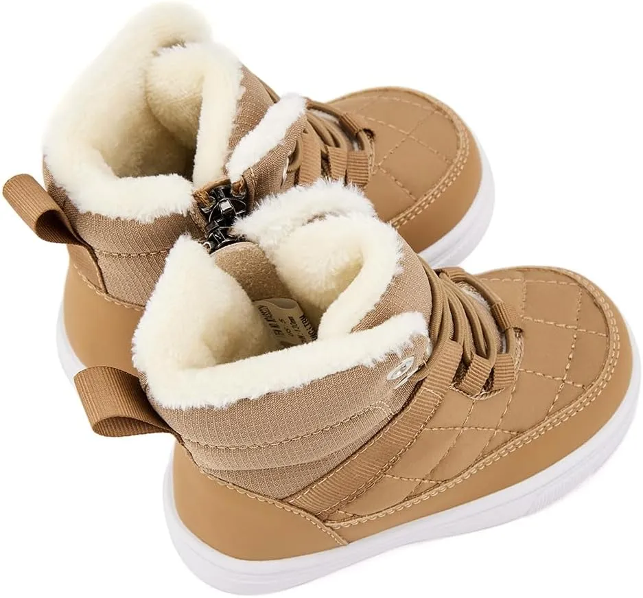 BMCiTYBM Baby Snow Boots Boys Girls Winter Infant Shoes Anti-Slip 6 9 12 18 24 Months Faux Fur