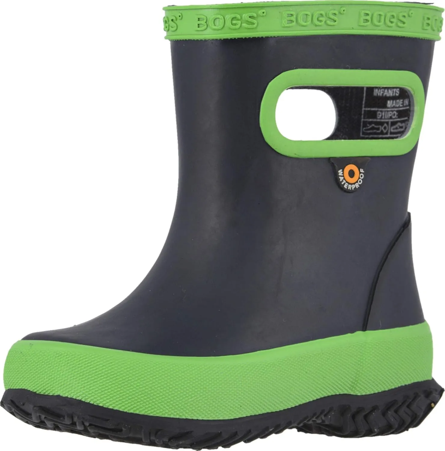 BOGS Kids' Skipper Solid Waterproof Rain Boot