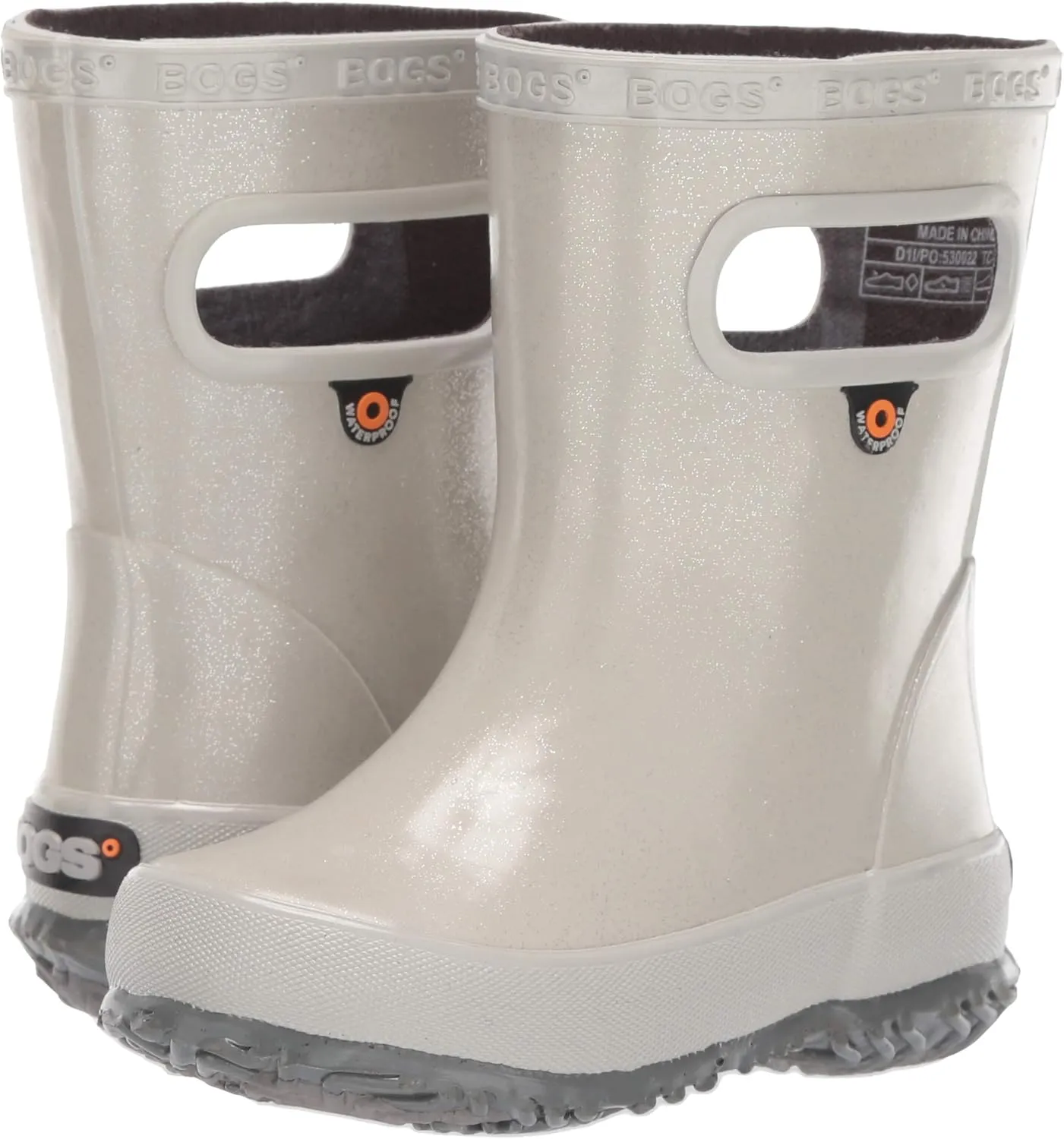 BOGS Unisex-Child Skipper Rubber Waterproof Boys and Girls Rain Boot