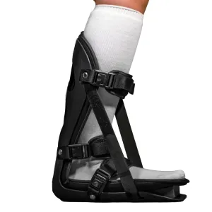 Brace On Kids Adjustable Night Splint - Pediatric Plantar Fasciitis, Achilles Tendon, Heel Spur, Injury, Foot Splint Boot for Children, Black, Size XS