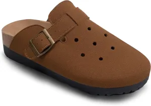 Breathable Women’s Clogs Ventilated Hollow Design Mules with Soft Cork Footbed and Arch Support
