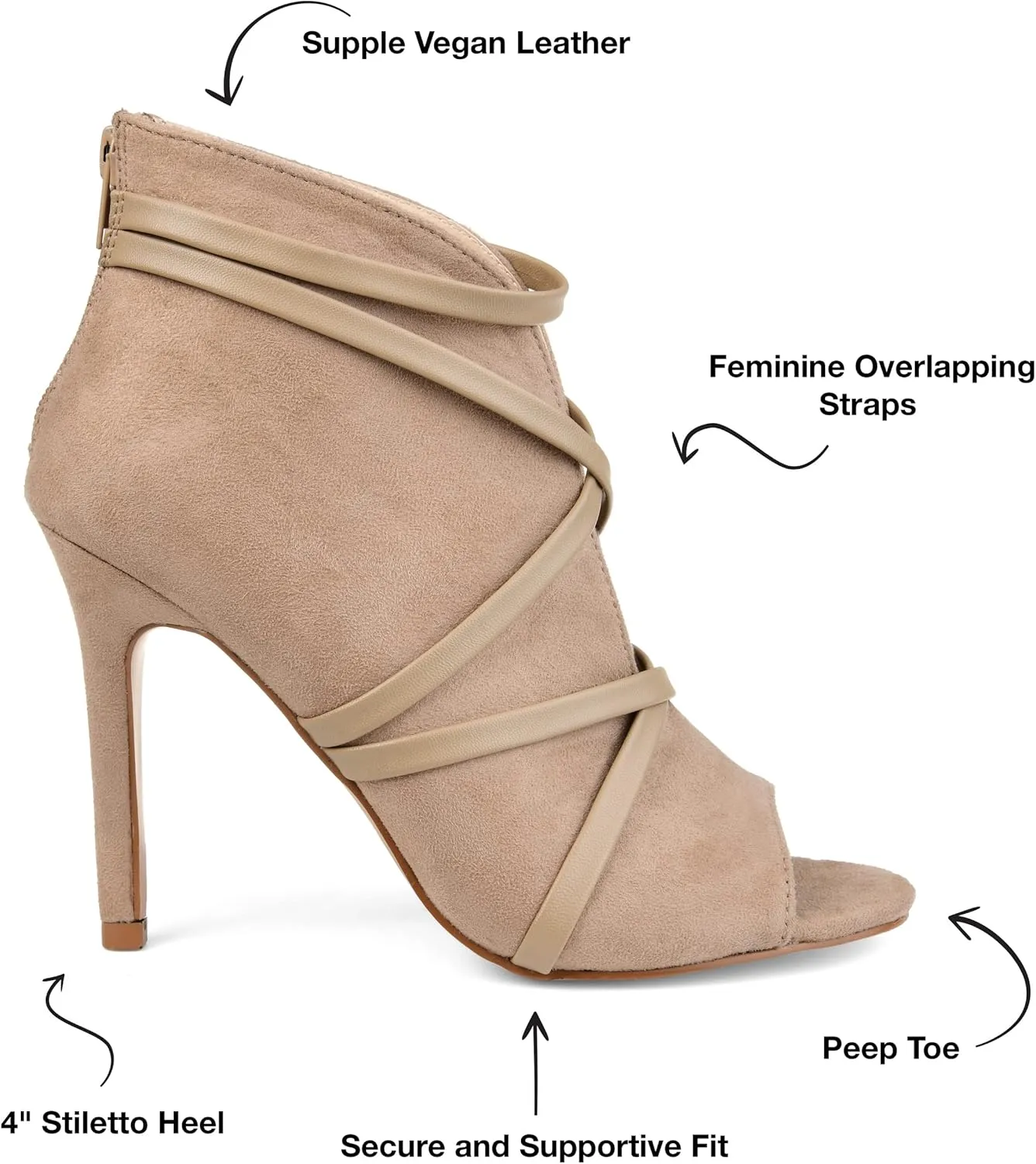 Brinley Co. Womens Center Cutout Bootie