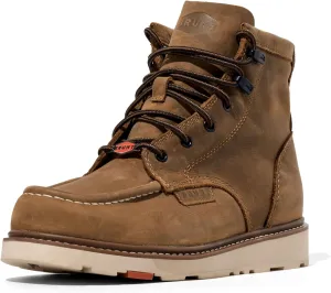 BRUNT Marin Unlined (Soft Toe) - Men Boots, Water-Resistant Leather Wedge Work Boot
