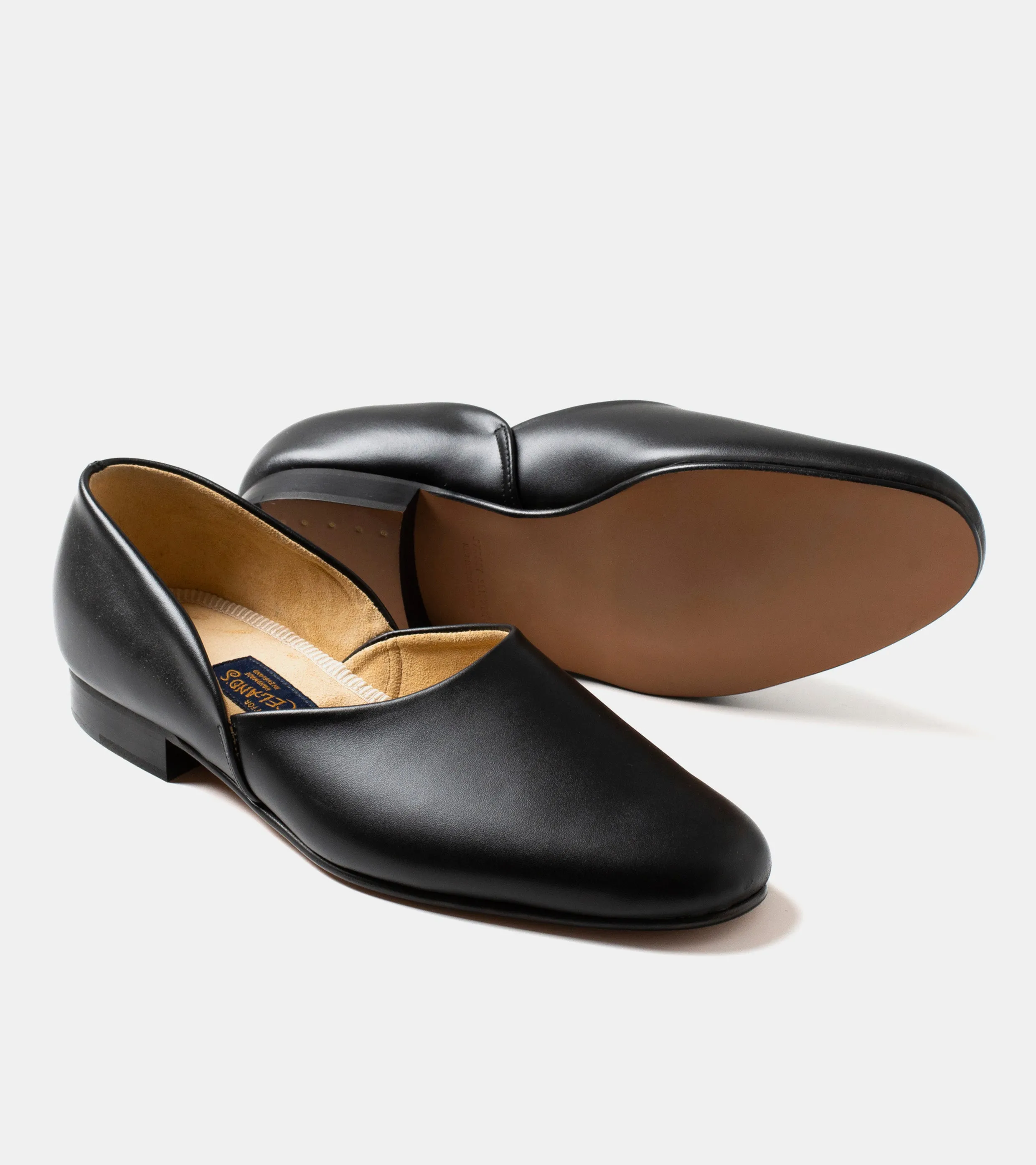Bryceland's x Bowhill & Elliott Grecian Slippers Black