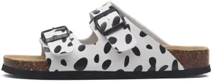 Buckle flat cork slippers summer men's and women's beach line button increase outdoor leisure slippers (Spot, Adult, Women, 10.5, Numeric Range, US Footwear Size System, 11, Medium)