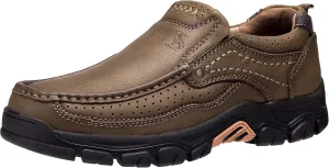 CAMEL CROWN Mens Loafers Slip On Loafer Leather Casual Walking Shoes Comfortable for Work Office Dress Outdoor
