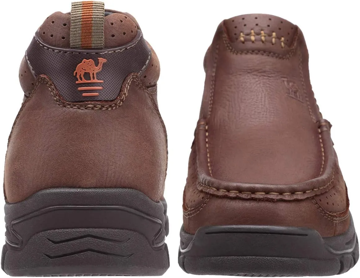 CAMEL CROWN Mens Slip On Loafer Mid-top Leather Casual Walking Shoes Comfortable for Work Office Dress Outdoor