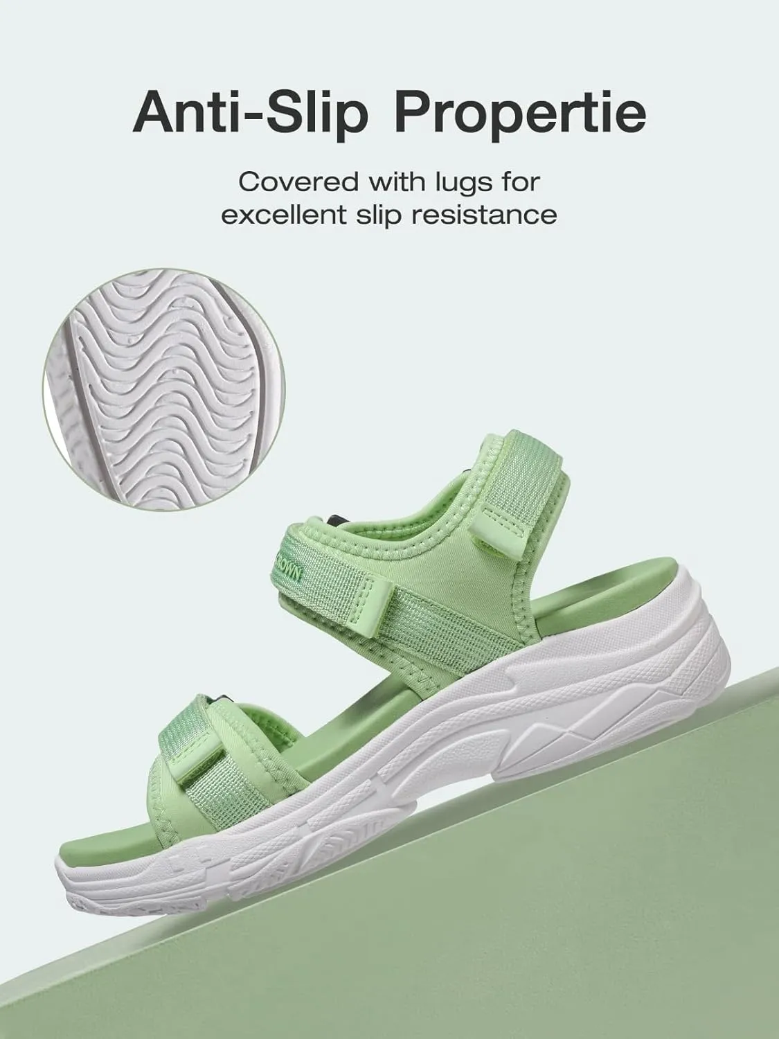CAMEL CROWN Women's Athletic Sandals Comfortable Outdoor Walking Waterproof Lightweight Girls' Platform Shoes Open Toe Arch Support