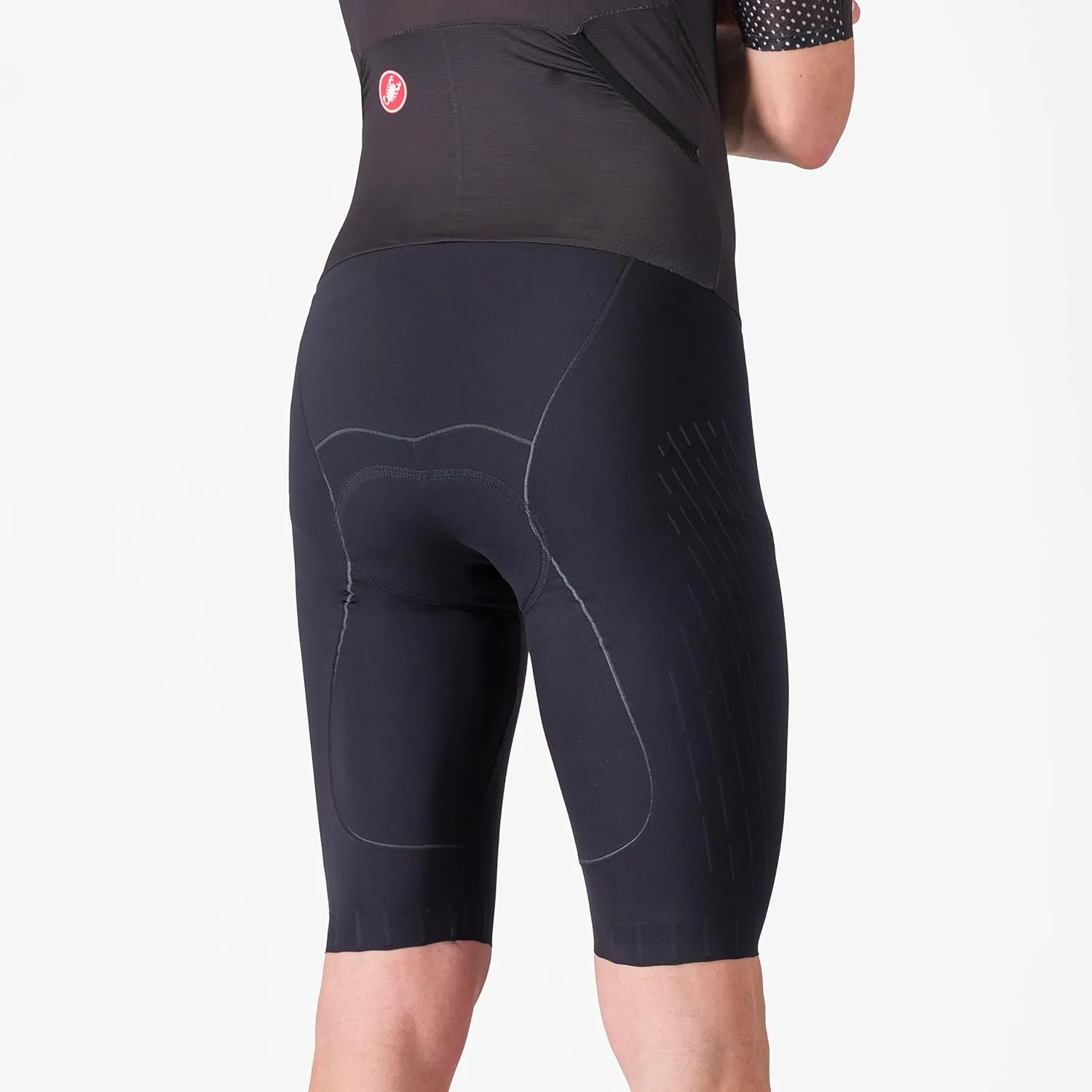 CASTELLI Men’s Sanremo 3 Suit Short Sleeve, Cycling Race Swim Bike Run, Aerodynamic Triathlon Suit with Tri Seat Pad