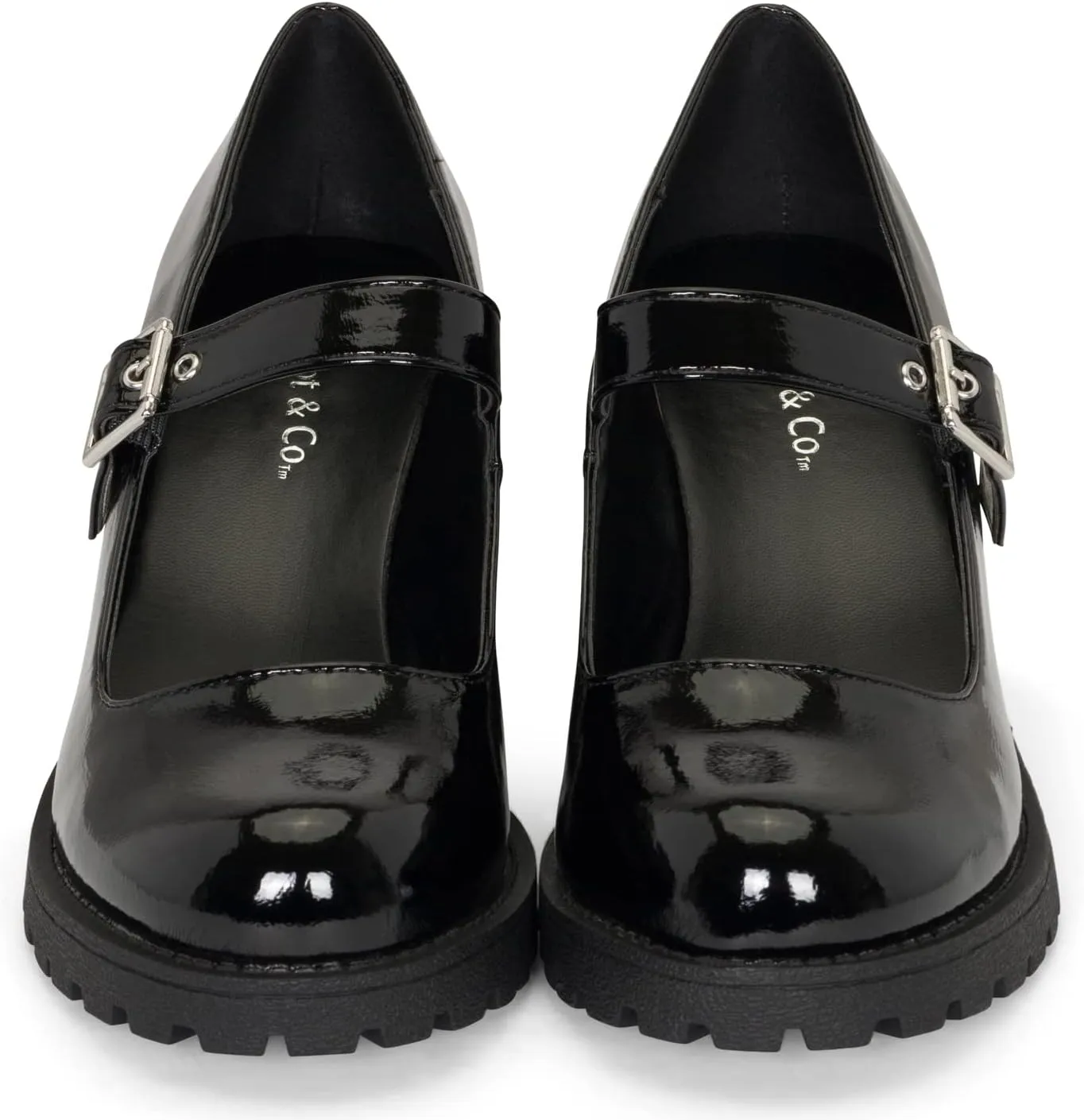 Chariot & Co Womens Platform Mary Janes Loafer Heels Ankle Strap Pumps | Chunky Lug Sole Shoes | Coquette Y2K Cosplay Ready Rush