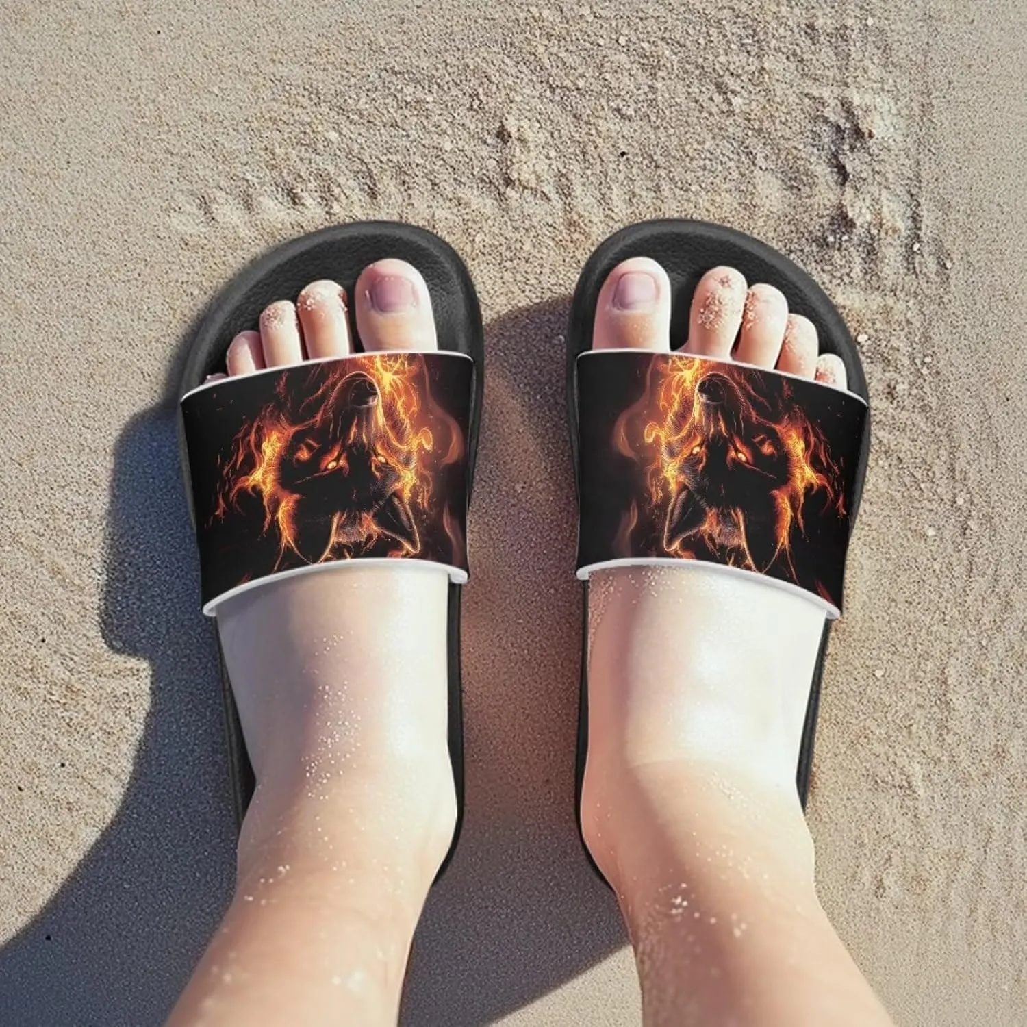 Children Slide Sandals Soft Anti-Skid Sandal Comfort Lightweight Slip On Summer Slippers for Beach Pool