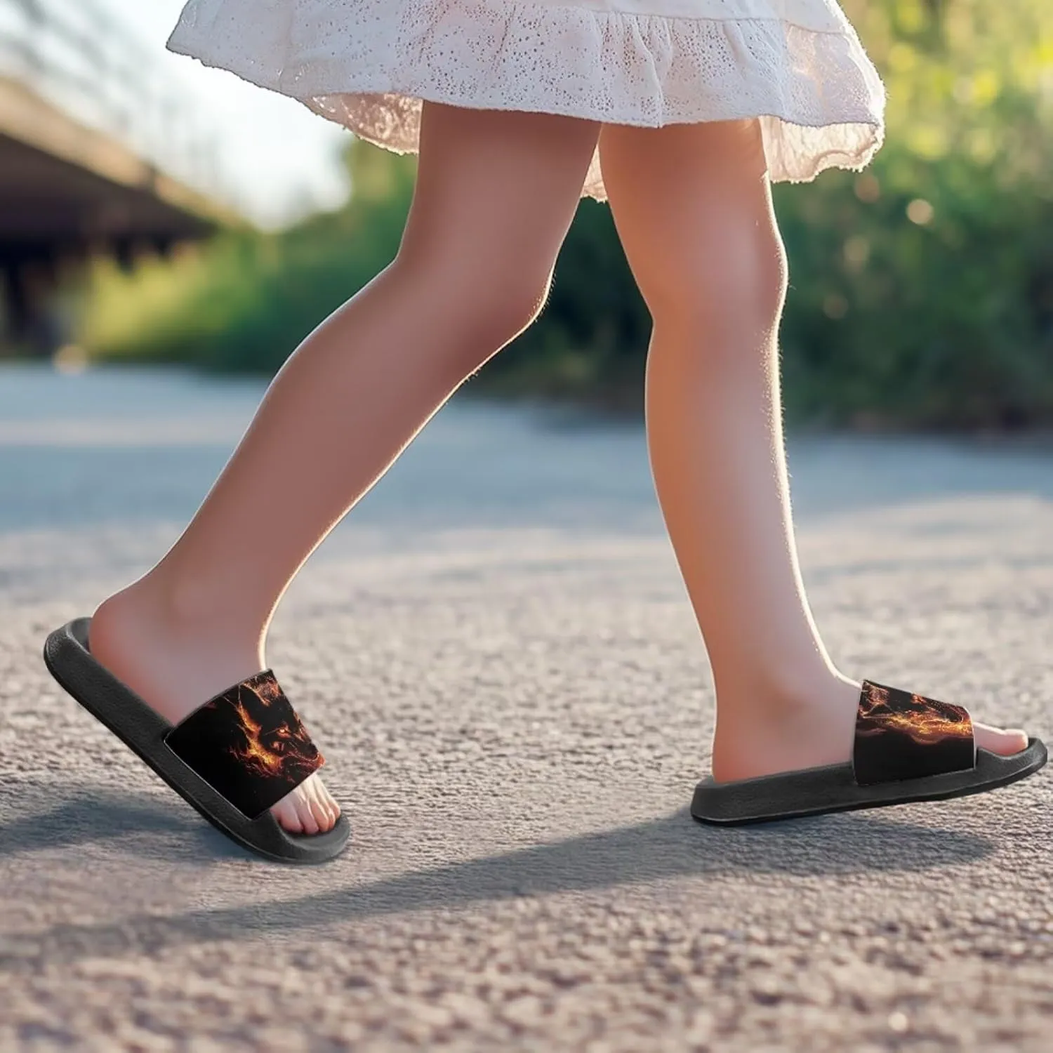 Children Slide Sandals Soft Anti-Skid Sandal Comfort Lightweight Slip On Summer Slippers for Beach Pool